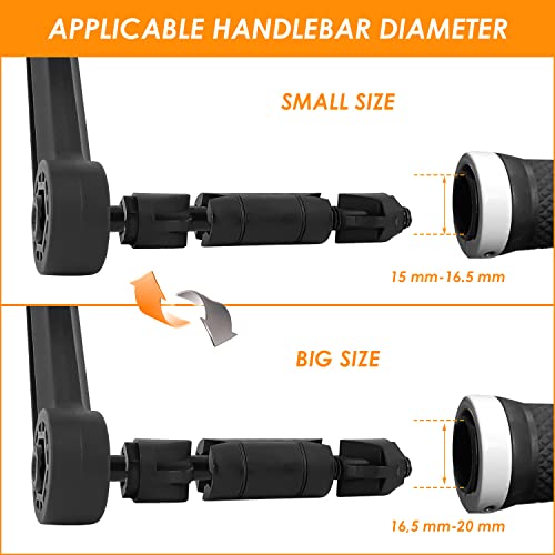 HD Bar End Bike Mirror with Multi-Angle Adjustment