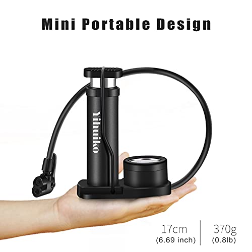 Portable Foot-Activated Bike Pump with Gauge - 120 PSI