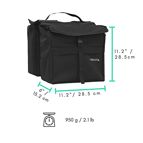 Blue Dot Double Pannier Cycling Side Bags