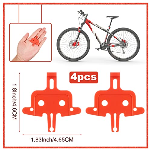 Fabbay 4 Pieces Bicycle Brake Spacer Disc Bike Hydraulic Disc Brakes Pads Bike Disk Brake Spacer Bike Brake Pads Empty Pinch Cycling Repair Tools Compatible with Shimano, MTB, Mountain Bike Road Bike