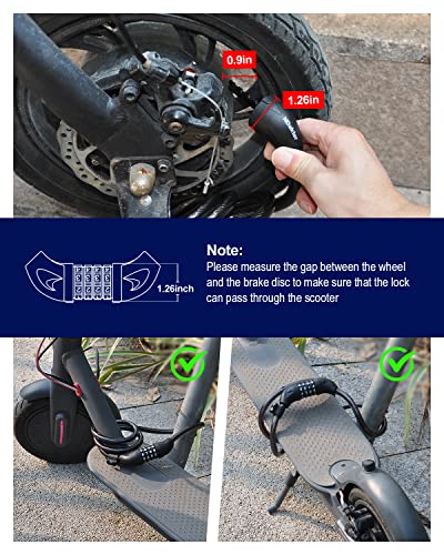 Heavy Duty Bike Lock with Resettable Combination