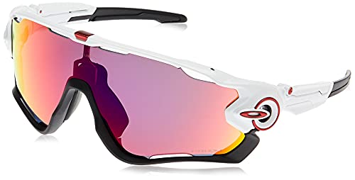 Oakley Jawbreaker Sunglasses, Prizm Road, Polished White/Black