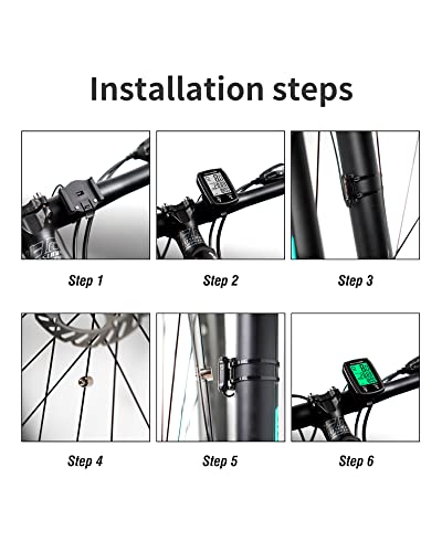 Wired Bike Computer with 27 Functions