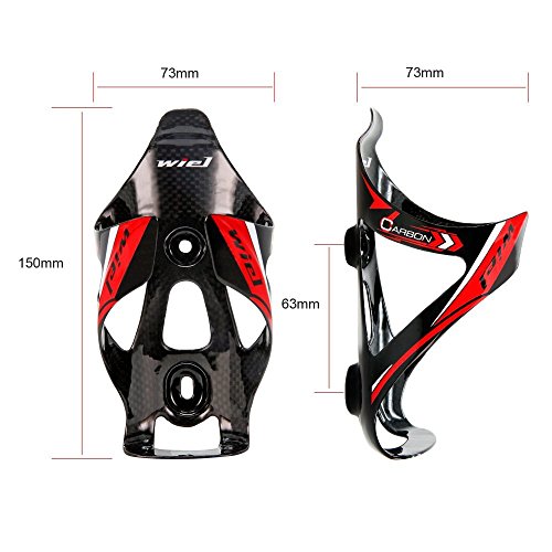 Carbon Fiber Bike Bottle Cage Holder (2-Pack)