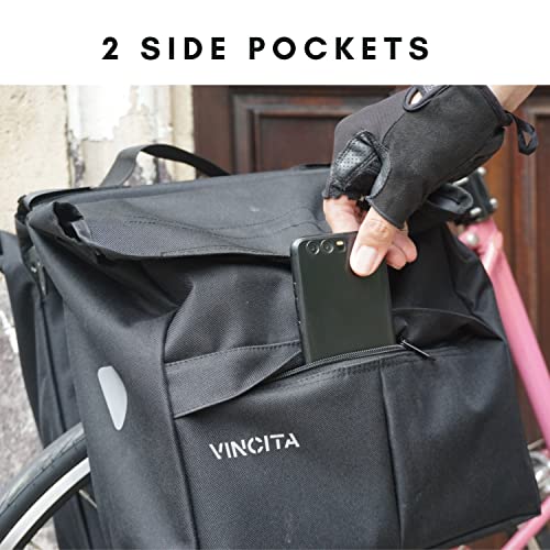 Blue Dot Double Pannier Cycling Side Bags