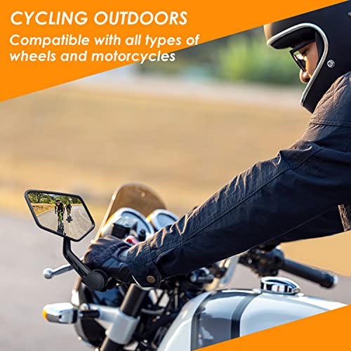 HD Bar End Bike Mirror with Multi-Angle Adjustment