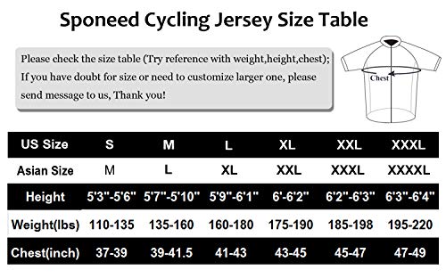 sponeed Men's Bike Jersey Cyclist Tops Bicycle Shirt Quick Dry Full Zip Shirts Breathable US L Gray Multi
