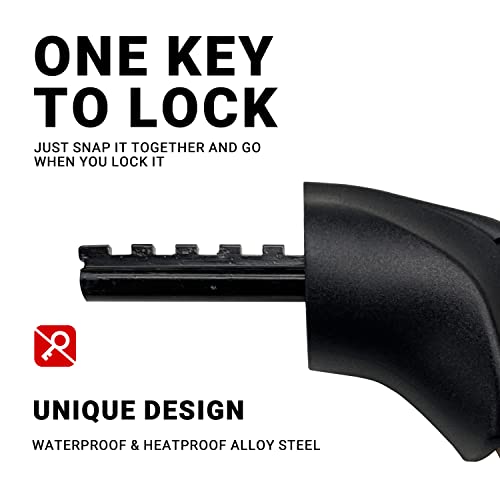Himiway Bike Cable Lock 5 Digit Combination Heavy Duty Anti Theft Bike Locks 4 ft 12mm Bike Lock Cable for Outdoor Equipment Bicycle Lock High Security Cable Bicycle Locks for Road & Mountain Bike