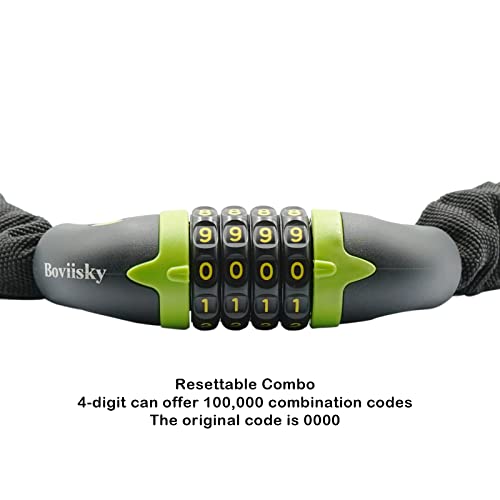 Heavy Duty 4-Digit Bike Chain Lock - 3ft