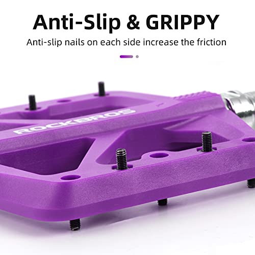 Purple Rock BROS MTB Flat Pedals