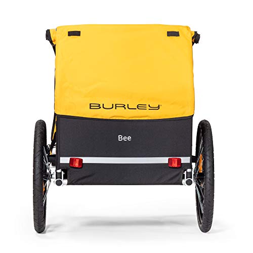 Lightweight 2-Seat Kids Bike Trailer by BURLEY (Yellow)