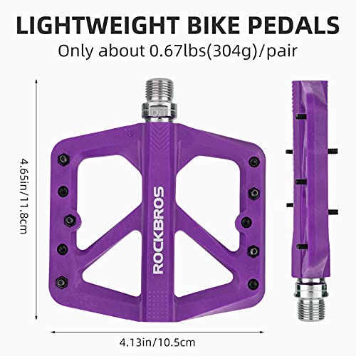 Purple Rock BROS MTB Flat Pedals