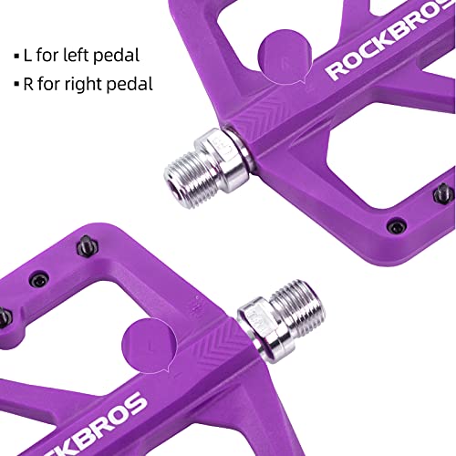 Purple Rock BROS MTB Flat Pedals