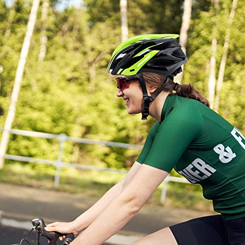 Bike Helmet Men Women, Shinmax Bicycle Helmet with Rear Light and Detachable Sun Visor Backpack,Lightweight Mountain Bike Helmet Size Adjustable Cycling Helmet for Adults Youth Road Bike Helmet