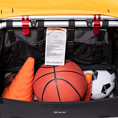 Lightweight 2-Seat Kids Bike Trailer by BURLEY (Yellow)