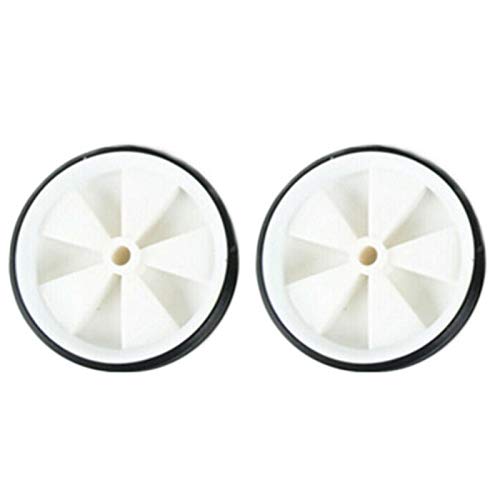 EMVANV Kids Bicycle Training Wheels, 1 Pair Bike Assist Wheel Balance Stabilisers Training Tool Low Noise Rubber Bike Replacement Stabilizer Wheels(White)