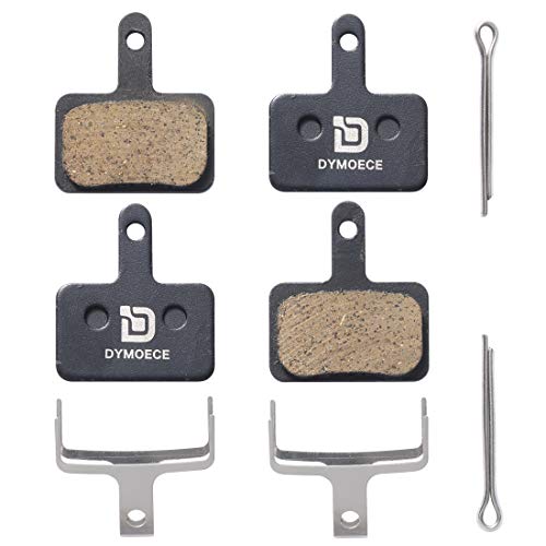 Dymoece 2 Pairs Bicycle Disc Brake Pads for Shimano Deore Tektro TRP(Resin,Semi-Metallic,Sintered Metal) SCP-S