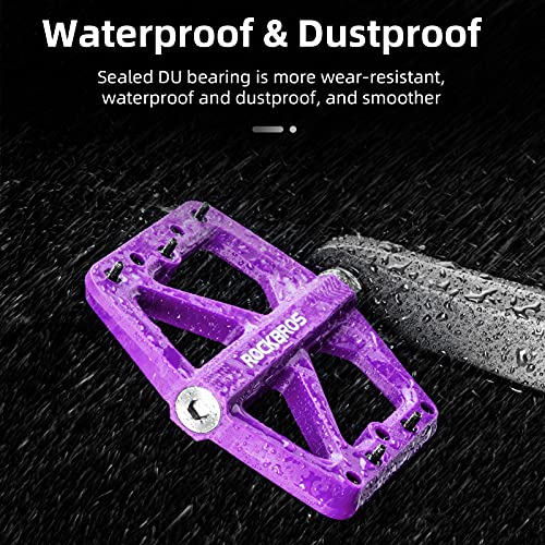 Purple Rock BROS MTB Flat Pedals