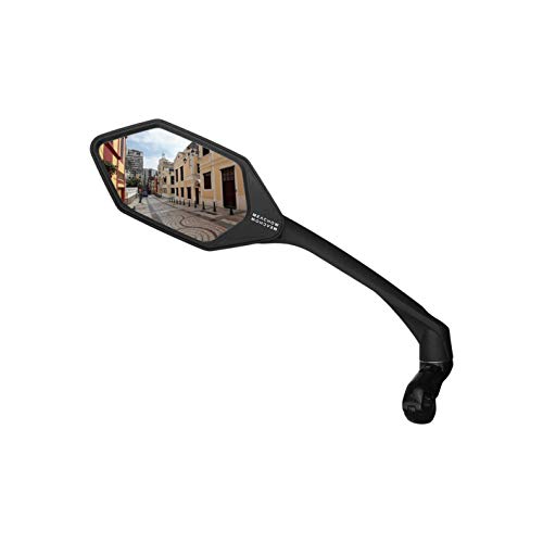 Scratch-resistant bike mirror with left mount
