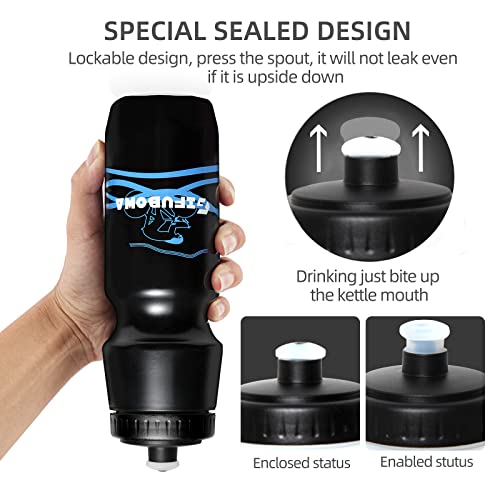 2 Pack BPA-Free Bike Water Bottles