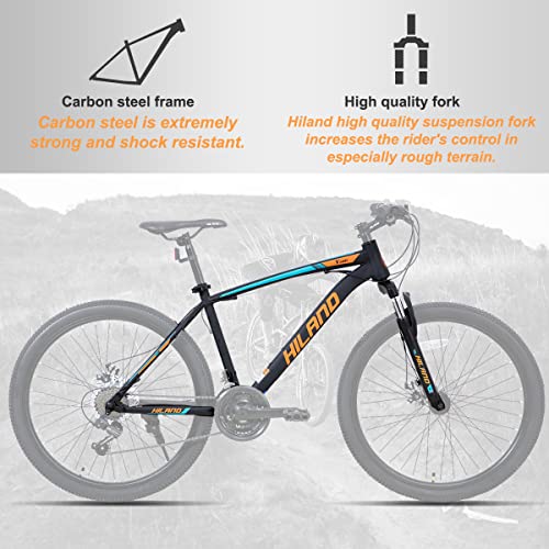 Hiland Mountain Bike, Shimano 21 Speed, Multiple Colors