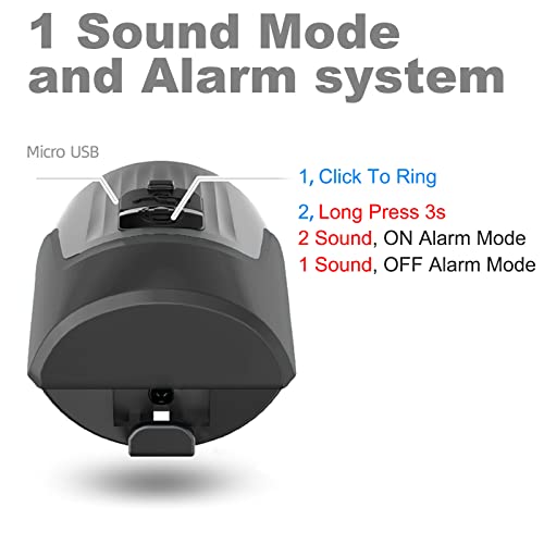 Electric Bike Bell with 125db Alarm