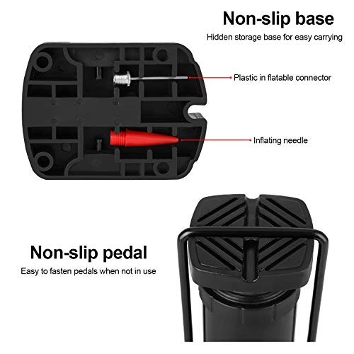 Portable Foot-Activated Bike Pump fits All Bikes