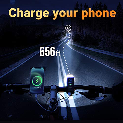10000 Lumens USB Rechargeable Bike Headlight