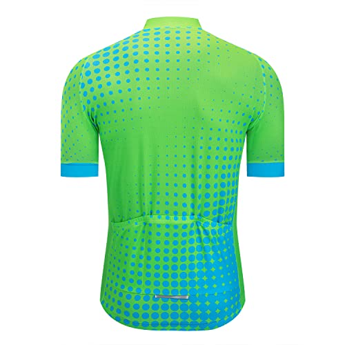 Men's Reflective Cycling Jersey with 3 Pockets