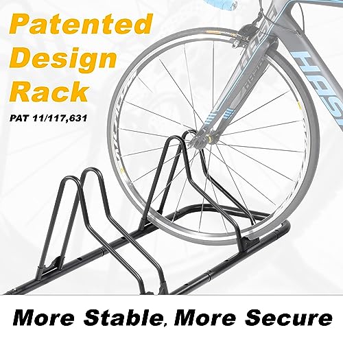 Triple Bike Floor Stand - Indoor Storage Rack