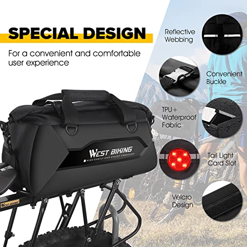 Water-Resistant Bike Panniers with 24L Capacity