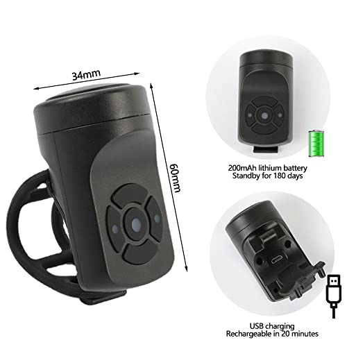 Rechargeable Smart Bike Horn: Waterproof 140DB Electric Bell