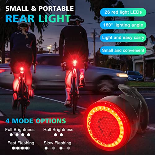 800 Lumens USB Rechargeable Bike Headlight & Taillight
