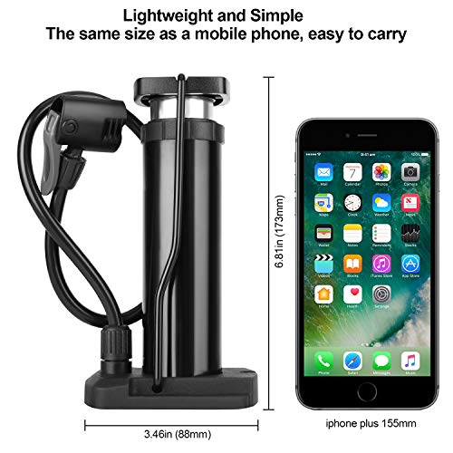 Portable Foot-Activated Bike Pump fits All Bikes