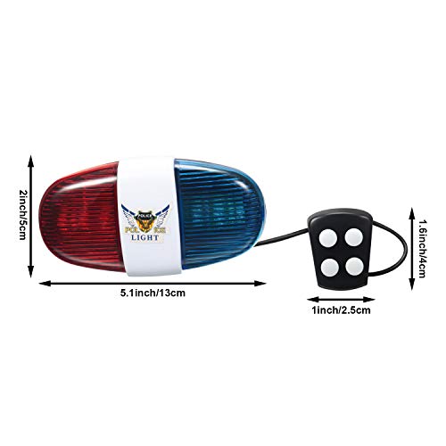 Police Sound Bike Horn with LED Lights