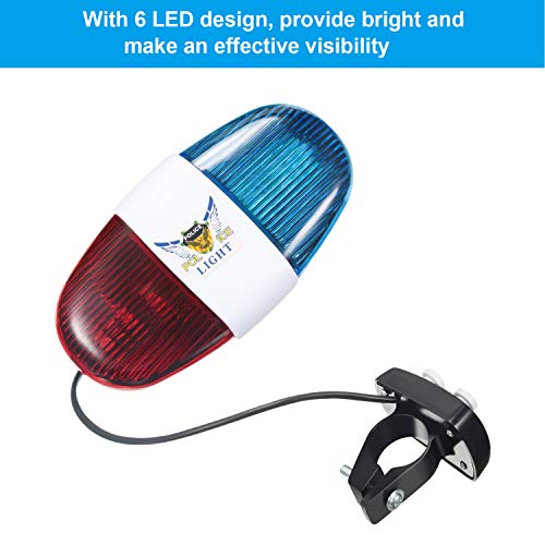 Police Sound Bike Horn with LED Lights