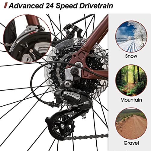 Hybrid City Commuter Bike with Disc Brakes