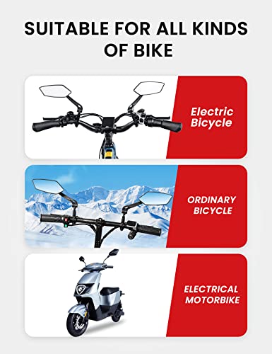 360-Degree Adjustable Bike Rearview Mirror