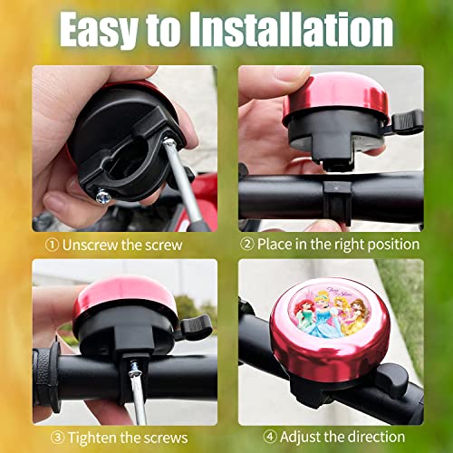 Pink Kawaii Bike Bell for Princesses and Girls