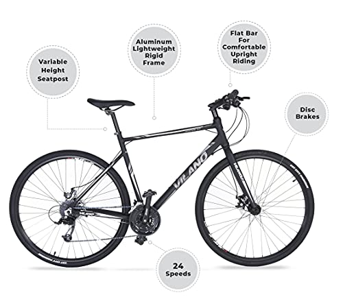 Vilano Hybrid Road Bike with Disc Brakes