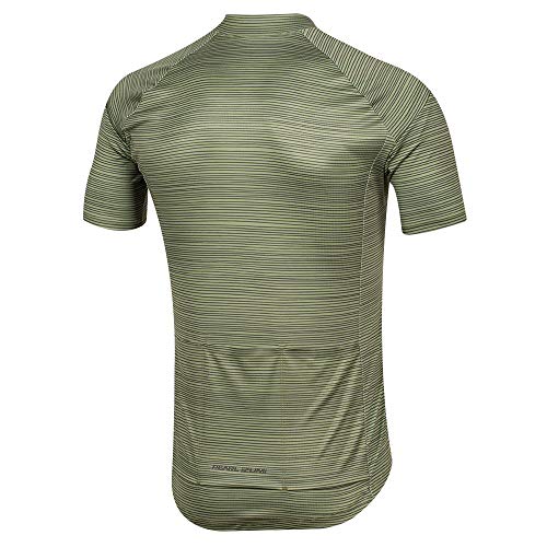 PEARL IZUMI Elite Pursuit Graphic Jersey, Willow/Forest Stripe, Large