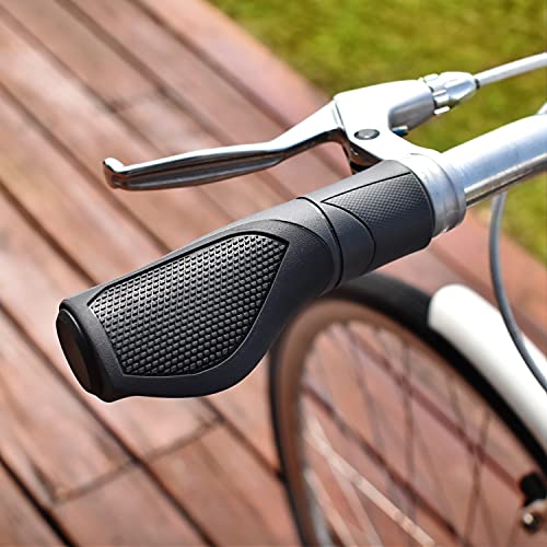 MARQUE Ergo Bike Handlebar Grip – Replacement Bicycle Handle Bar Grip for Twist Shifters – Easy to Cut for Compatibility with Standard and Twist Shifters