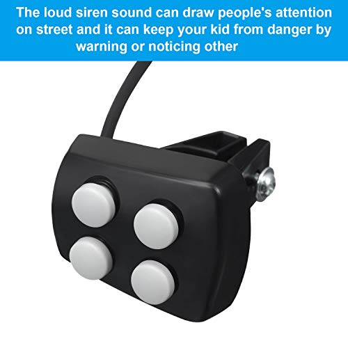 Police Sound Bike Horn with LED Lights