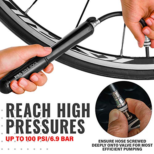 Premium Mini Bike Tire Pump for Road/Mountain Bikes