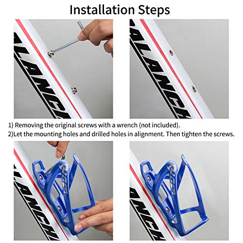 Lightweight Suruid Bike Bottle Cage - Blue (2pk)