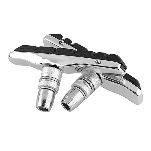 Eyech 2 Pair Bike Brake Pads Set Bicycle V-Brake Blocks with 4 Replacement Pads Hex Nuts and Shims Included for MTB Road Mountain Bicycle-70mm