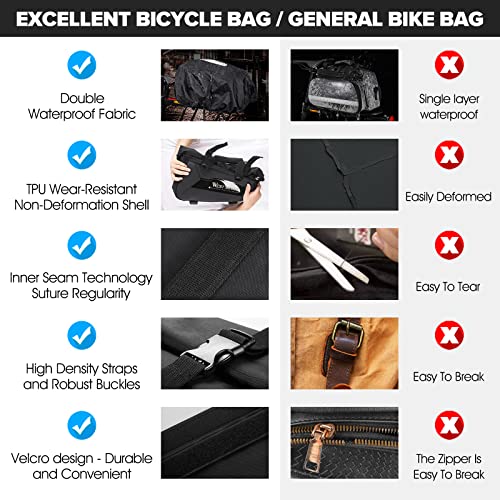 Water-Resistant Bike Panniers with 24L Capacity