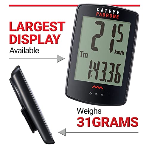 CAT EYE - Padrone Wireless Bike Computer, Black