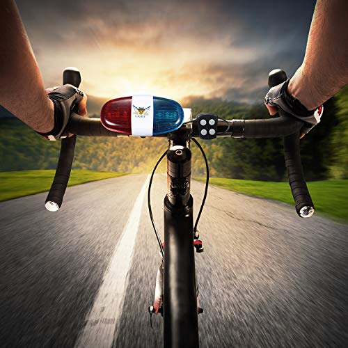 Police Sound Bike Horn with LED Lights