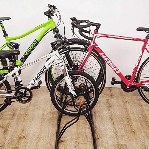 Triple Bike Floor Stand - Indoor Storage Rack